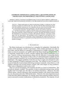 ANTIBIOTIC RESISTANCE LANDSCAPES: A QUANTIFICATION OF THEORY-DATA INCOMPATIBILITY FOR FITNESS LANDSCAPES