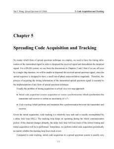 Chapter 5 Spreading Code Acquisition and Tracking