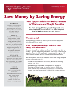 Save Money by Saving Energy New Opportunities for Dairy Farmers