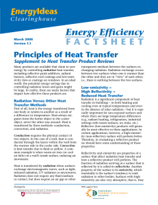 Principles of Heat Transfer Supplement to Heat Transfer Product Reviews