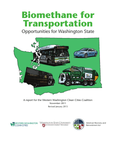 Biomethane for Transportation Opportunities for Washington State
