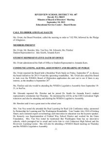 RIVERVIEW SCHOOL DISTRICT NO. 407 Duvall, WA 98019 September 10, 2013