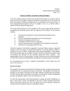 P1000-3 Board of Directors Procedures Page 1 of 3