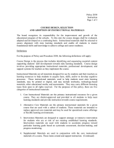 Policy 2030 Instruction Page 1 of 3