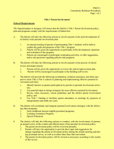 P4025-1 Community Relations Procedures Page 1 of 3