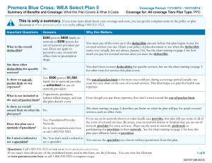 Premera Blue Cross: WEA Select Plan 5