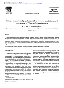 Phytophthora cinnamomi suppressive of Applied
