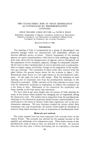 CLIMACTERIC RESPIRATION CONTROLLED PHOSPHORYLATIVE