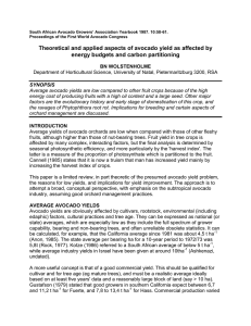 South African Avocado Growers’ Association Yearbook 1987. 10:58-61.
