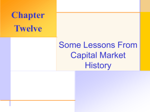 Chapter Twelve Some Lessons From Capital Market