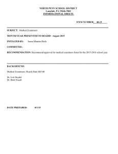 NORTH PENN SCHOOL DISTRICT Lansdale, PA 19446-3960 INFORMATIONAL SHEETS