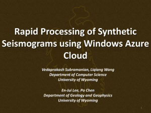 Rapid Processing of Synthetic Seismograms using Windows Azure Cloud