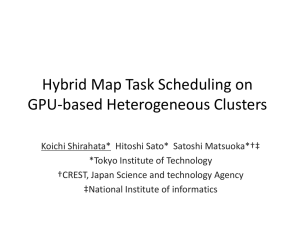 Hybrid Map Task Scheduling on GPU-based Heterogeneous Clusters