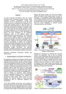 On-Demand Virtual Cluster in Cloud Web-Based OS Environment