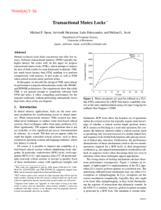 Transactional Mutex Locks ∗