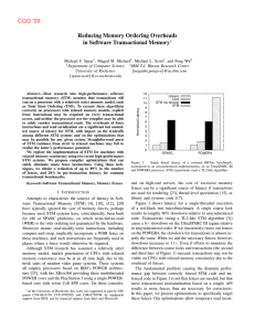 Reducing Memory Ordering Overheads in Software Transactional Memory