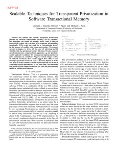 Scalable Techniques for Transparent Privatization in Software Transactional Memory