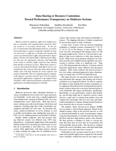 Data Sharing or Resource Contention: Toward Performance Transparency on Multicore Systems