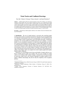 Train Tracks and Confluent Drawings Peter Hui, Michael J. Pelsmajer, Marcus Schaefer,