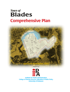 Blades Comprehensive Plan Town of approved September 2002