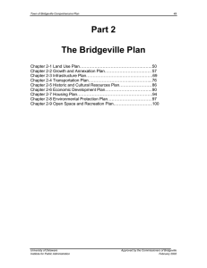 Part 2  The Bridgeville Plan