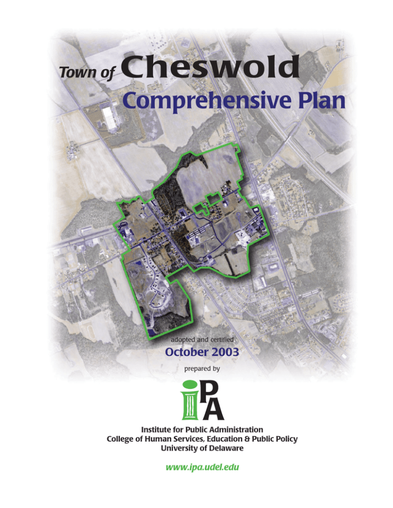 Cheswold Comprehensive Plan Town of October 2003