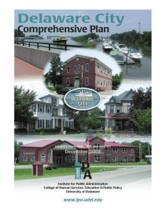 Delaware City Comprehensive Plan December 2008