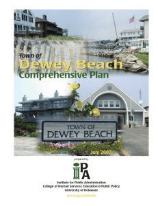 Dewey Beach Comprehensive Plan Town of July 2007
