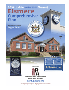 Elsmere Comprehensive Plan 2010 Update