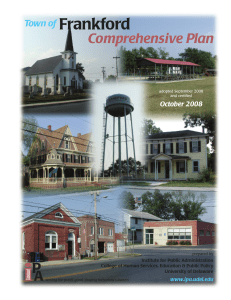 Frankford Comprehensive Plan Town of October 2008