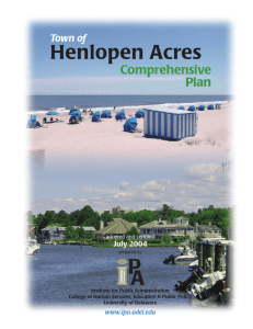 Henlopen Acres Comprehensive Plan Town of