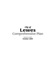 Lewes Comprehensive Plan City of October 2005