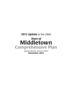Middletown Comprehensive Plan 2012 Update Town of