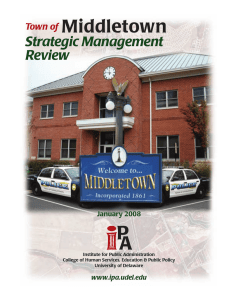 Middletown Strategic Management Review Town of