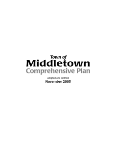 Middletown Comprehensive Plan Town of November 2005