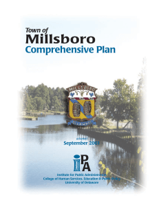 Millsboro Comprehensive Plan Town of September 2001