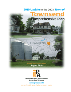 Townsend Comprehensive Plan 2010 Update Town of