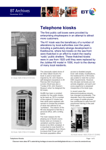 Telephone kiosks