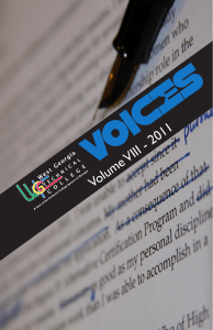 VIII - 2011 Volume e System of Georgia Technical Colleg