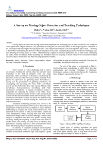 A Survey on Moving Object Detection and Tracking Techniques Shilpa