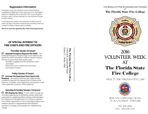 Registration Information The Florida State Fire College
