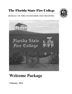 Welcome Package The Florida State Fire College February  2014