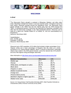 WISCONSIN In Brief