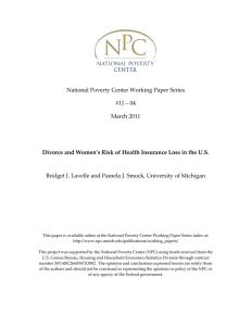 National Poverty Center Working Paper Series #11 – 04 March 2011