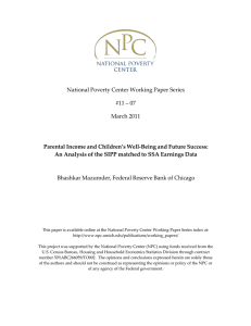 National Poverty Center Working Paper Series #11 – 07 March 2011