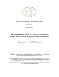 National Poverty Center Working Paper Series #11 – 08 March 2011