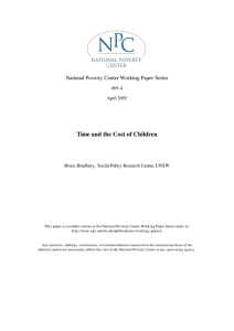 Time and the Cost of Children  #05-4