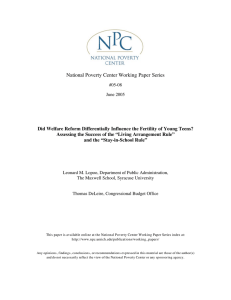 National Poverty Center Working Paper Series