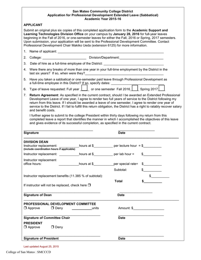 San Mateo Community College District San Mateo Community College District