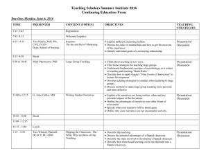 Teaching Scholars Summer Institute 2016 Continuing Education Form TIME